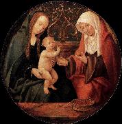 Willem Cornelisz. Duyster Virgin and Child with St Anne oil on canvas